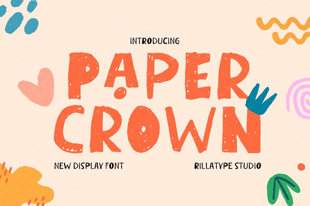 Шрифт RL Paper Crown