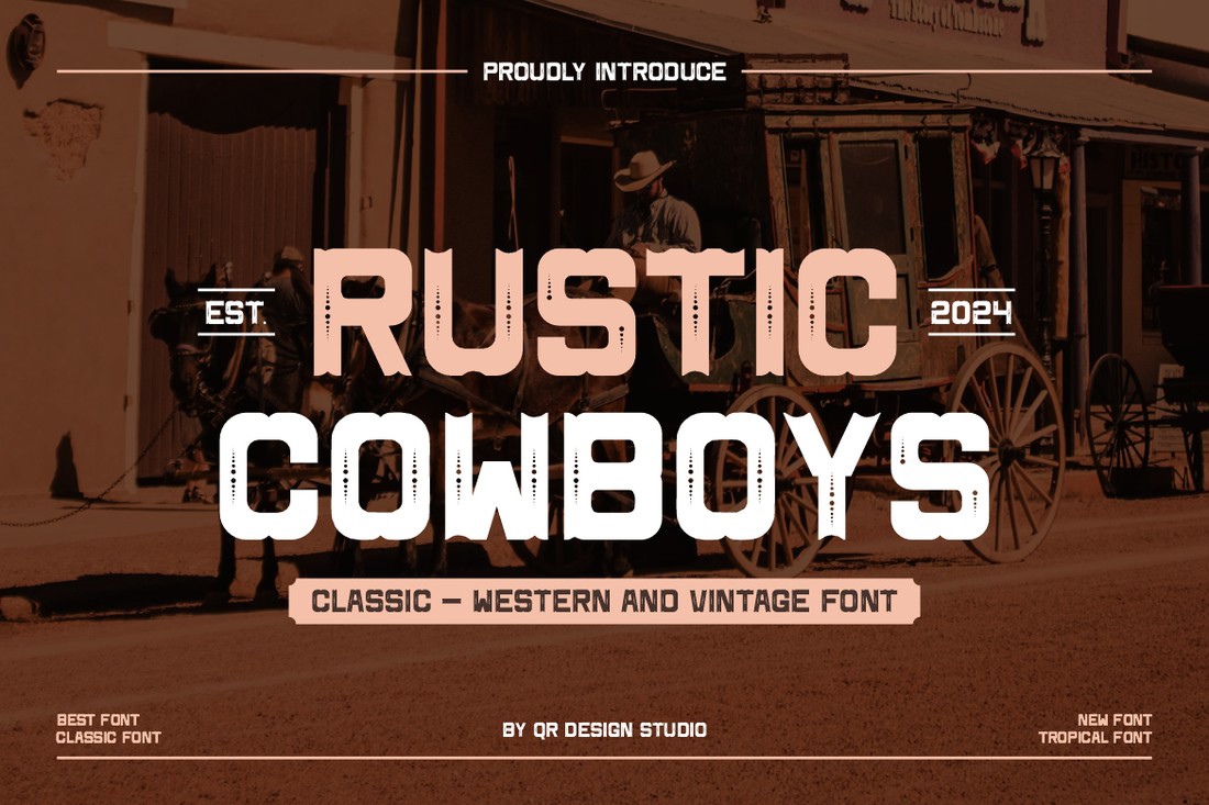 Шрифт Rustic Cowboys