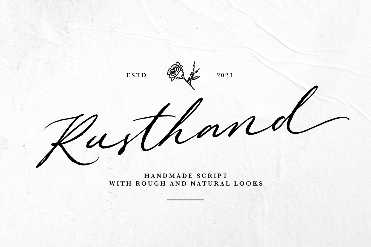 Шрифт Rusthand
