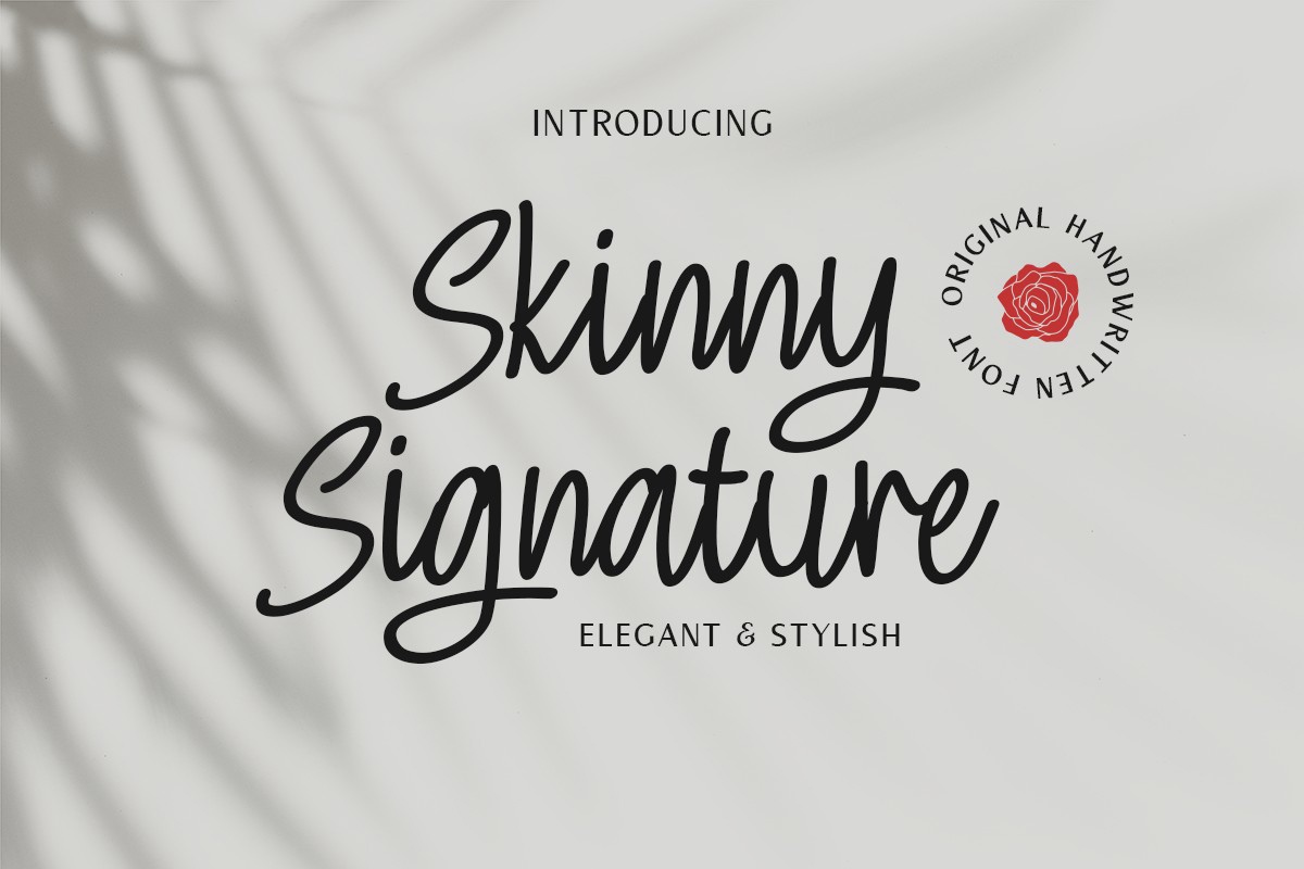 Шрифт Skinny Signature