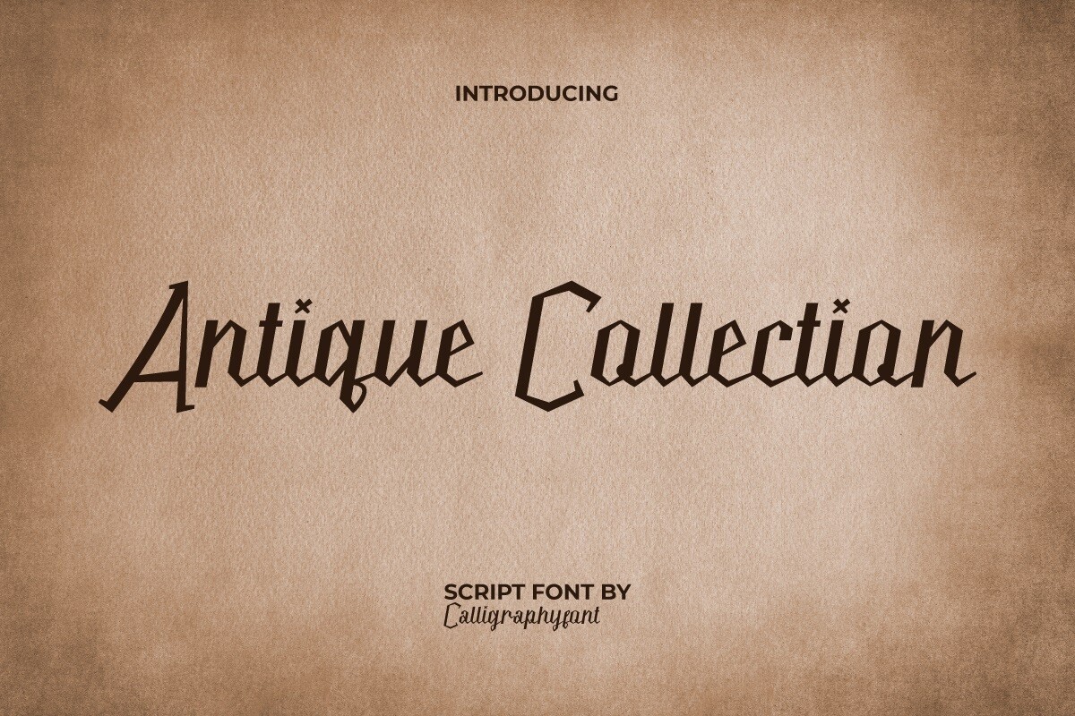 Шрифт Antique Collection