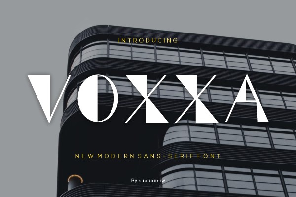 Шрифт Voxxa