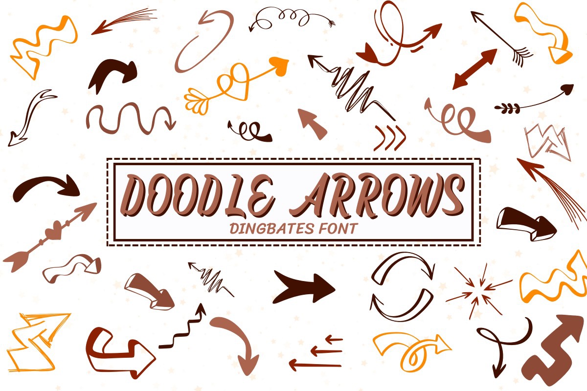 Шрифт Doodle Arrows