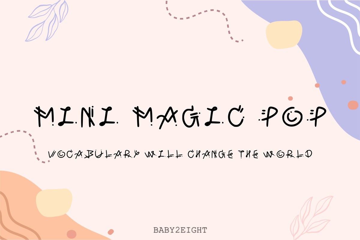 Шрифт B2E Mini Magic Pop