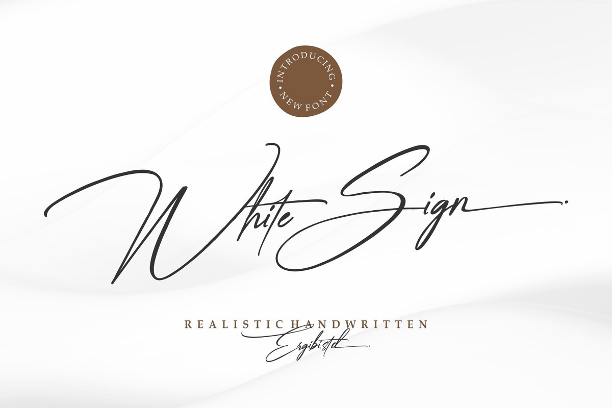 Шрифт White Sign
