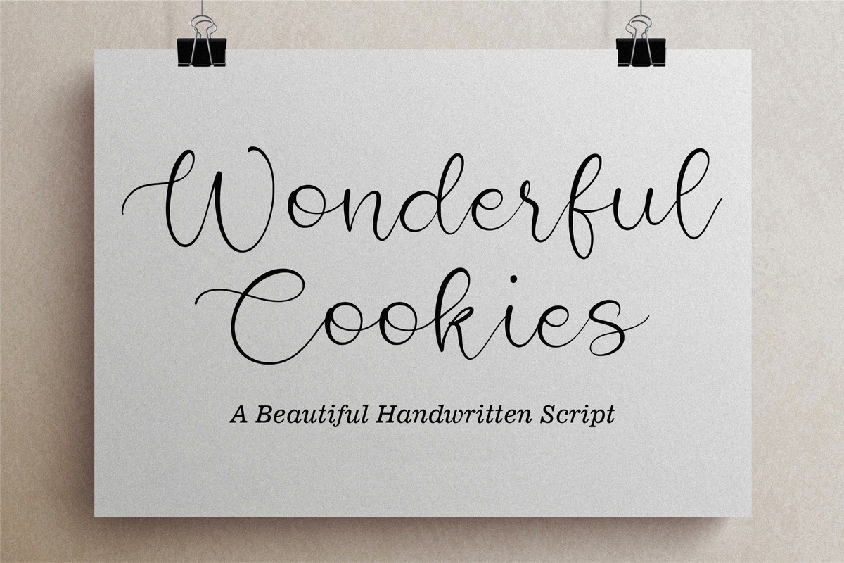 Шрифт Wonderful Cookies