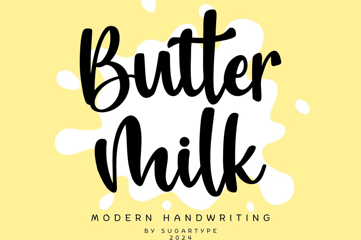 Шрифт Butter Milk