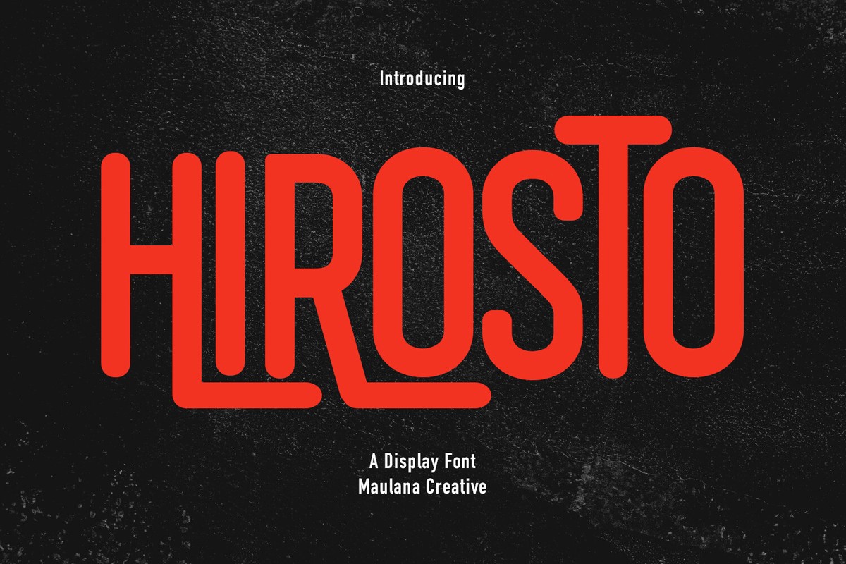 Шрифт Hirosto