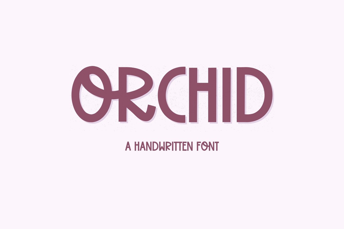 Шрифт Orchid