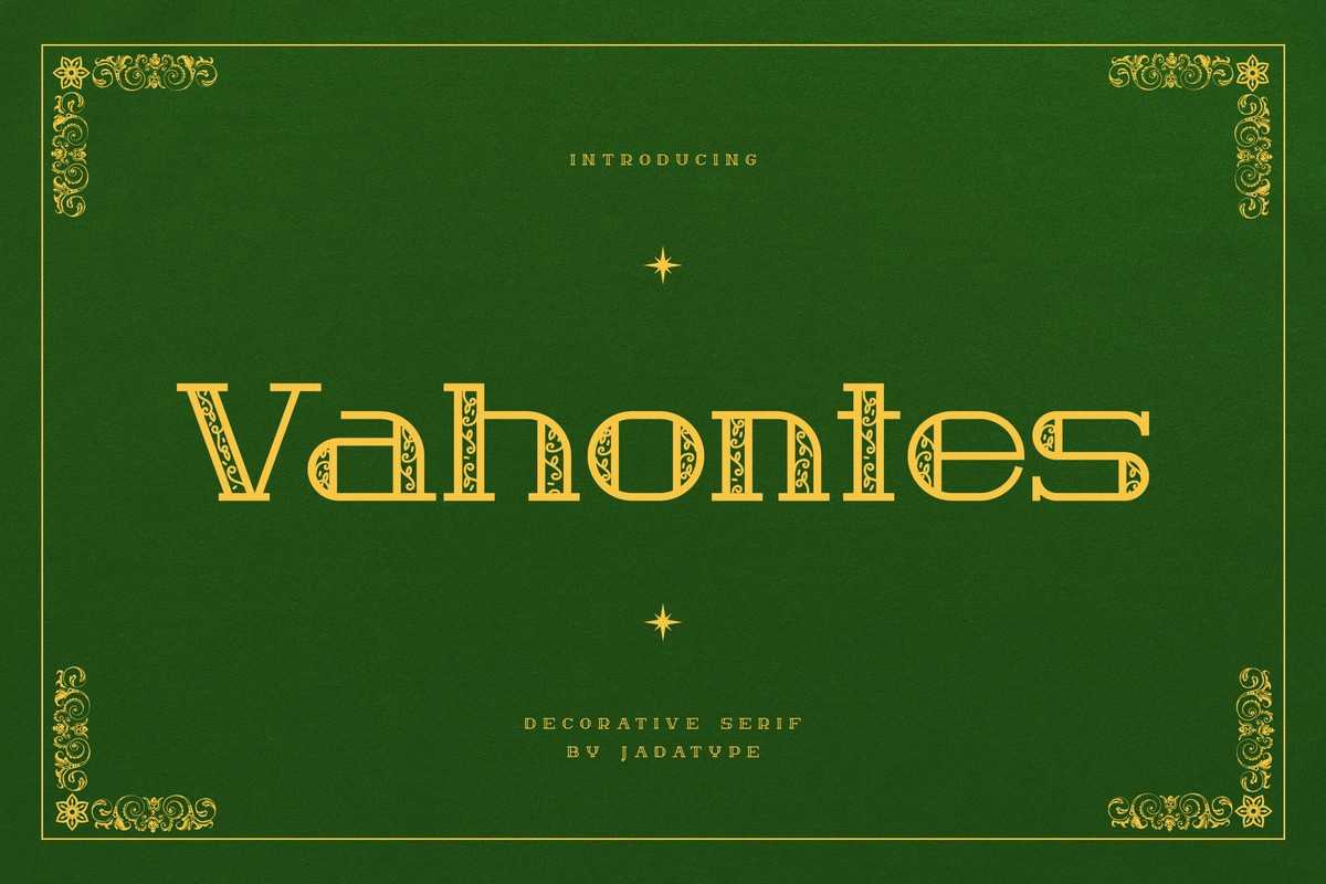Шрифт Vahontes