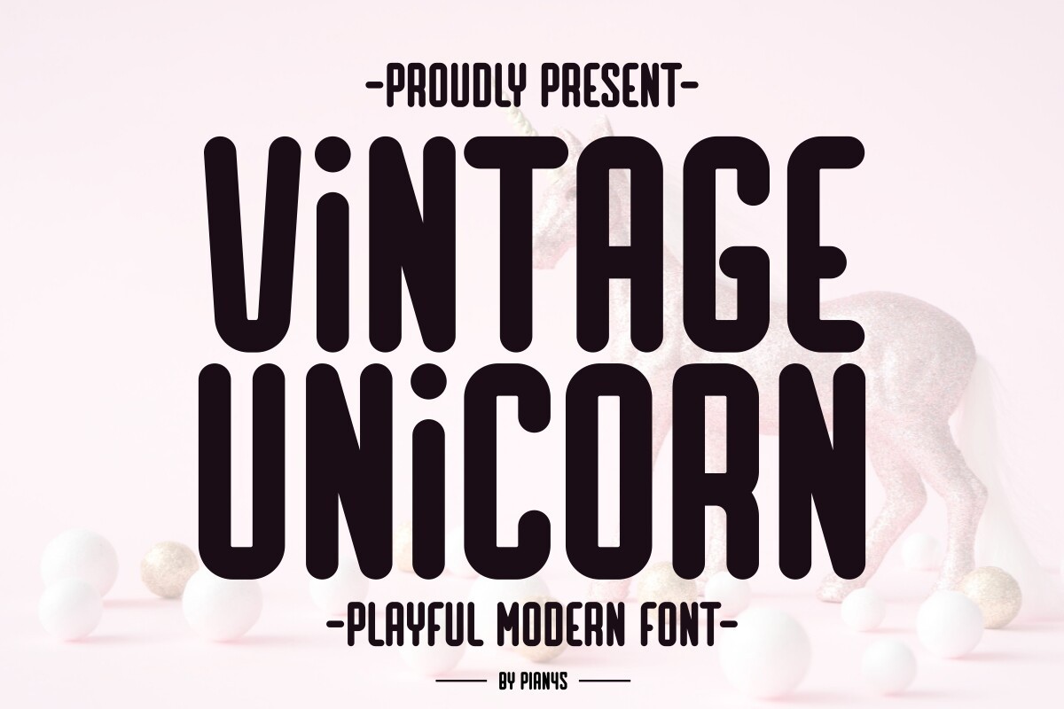 Шрифт Vintage Unicorn