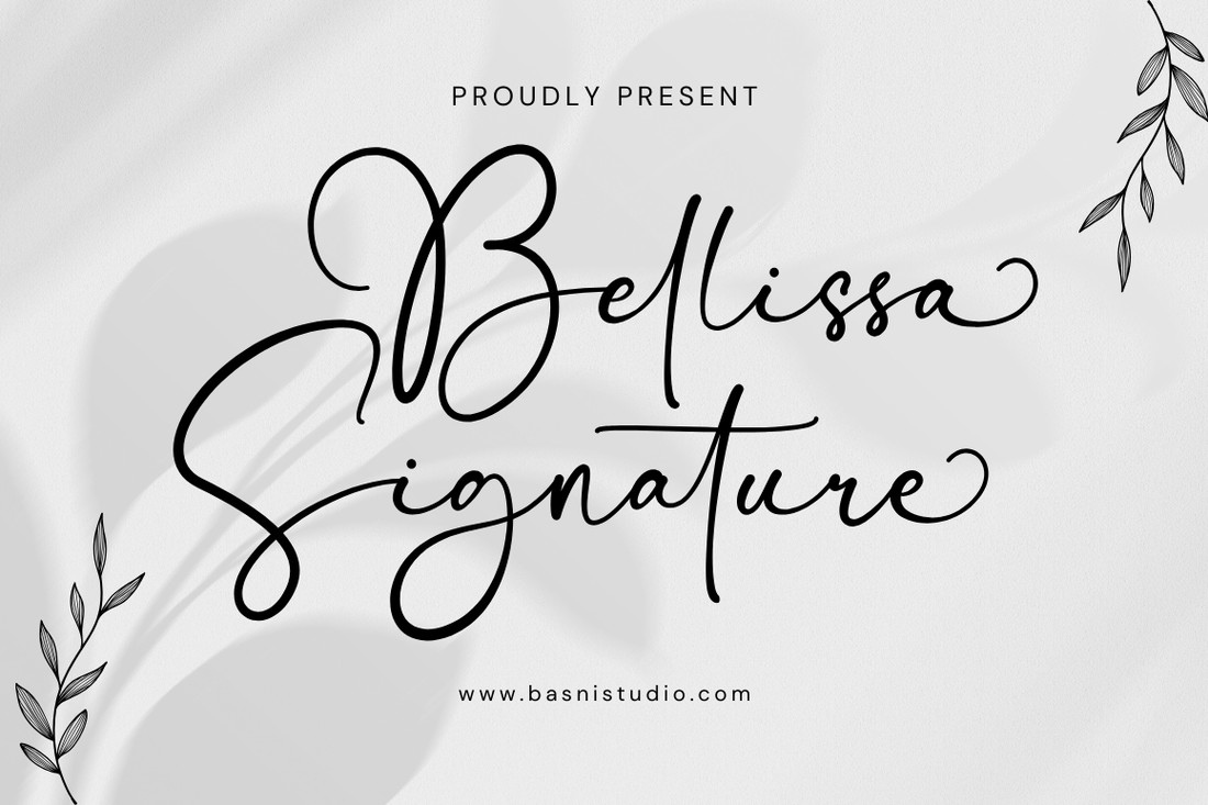 Шрифт Bellissa Signature