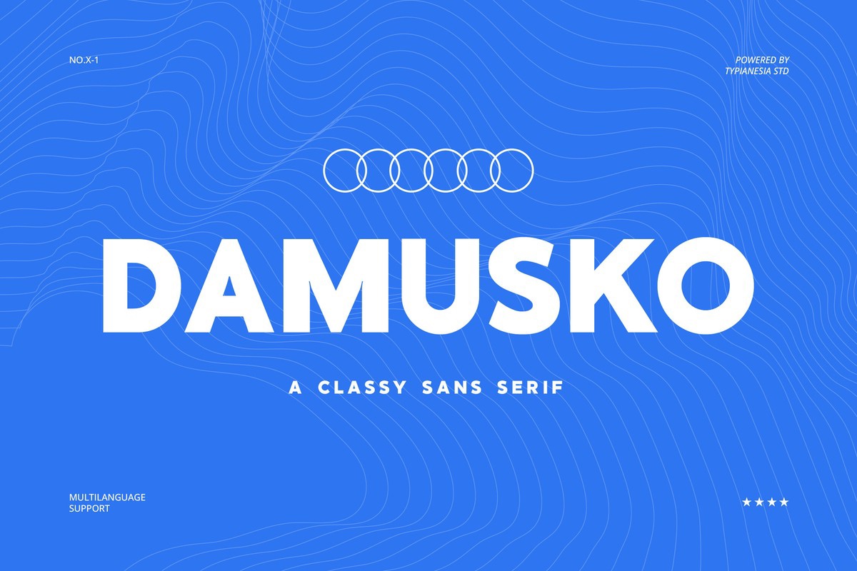 Шрифт Damusko