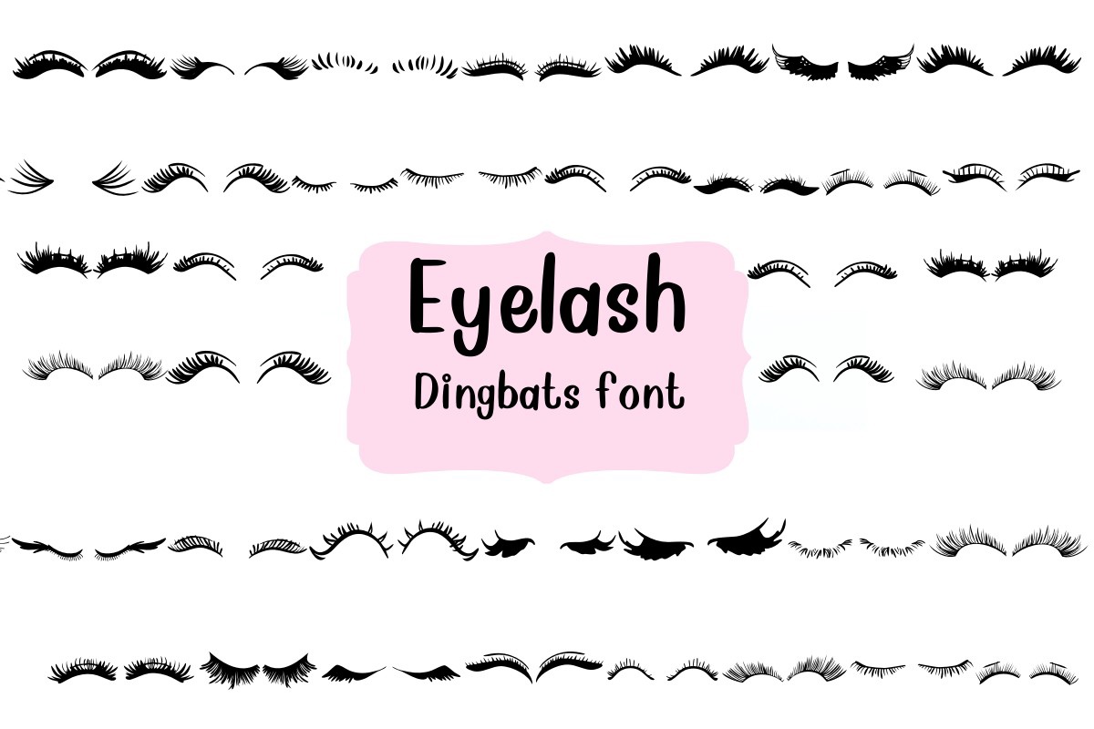 Шрифт Eyelash