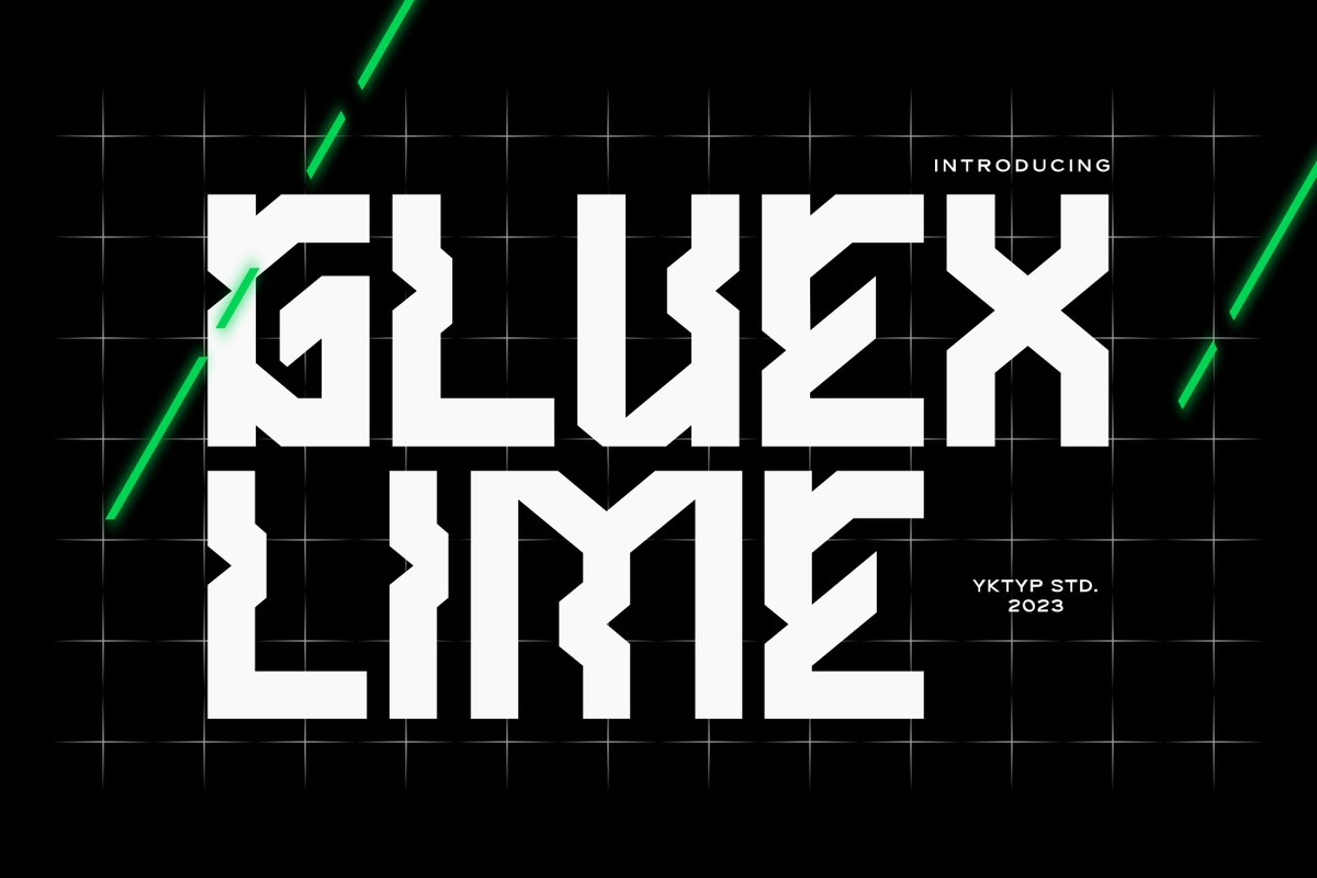 Шрифт Gluexlime