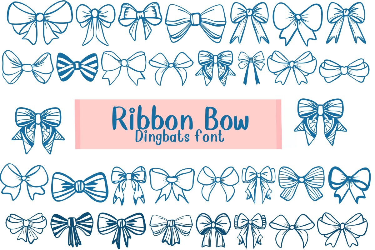 Шрифт Ribbon Bow
