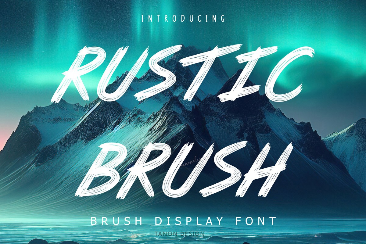 Шрифт Rustic Brush