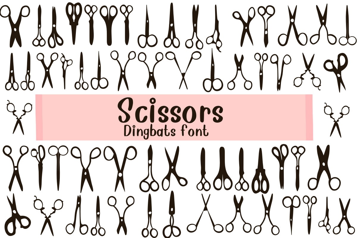 Шрифт Scissors