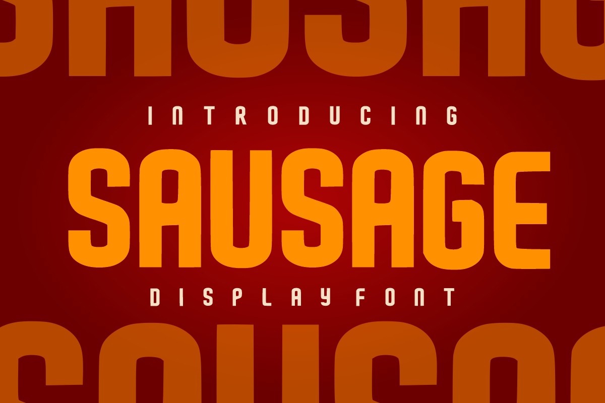 Шрифт Sausage