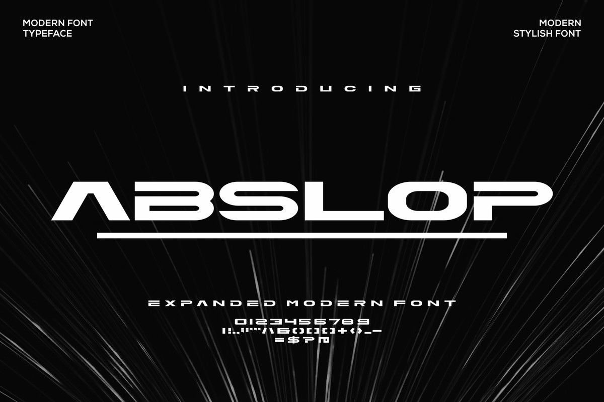 Шрифт Abslop