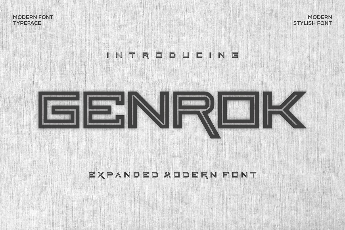 Шрифт Genrok