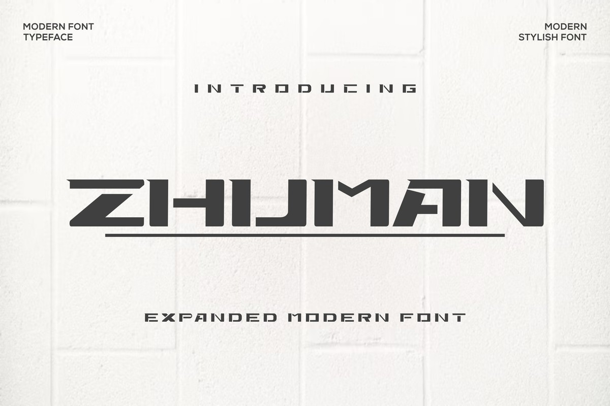 Шрифт Zhuman