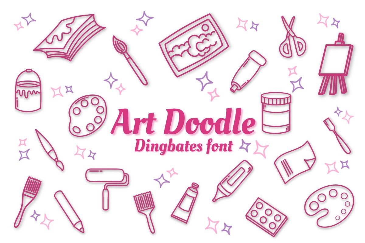 Шрифт Art Doodle