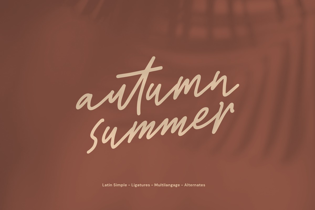 Шрифт Autumn Summer
