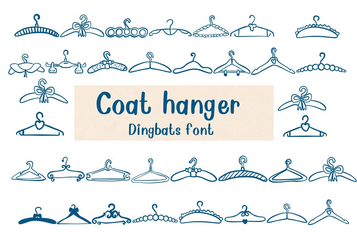 Шрифт Coat Hanger