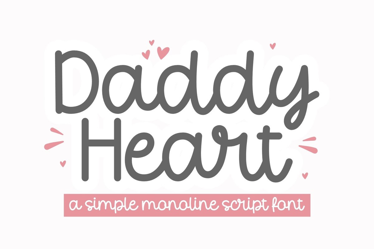 Шрифт Daddy Heart