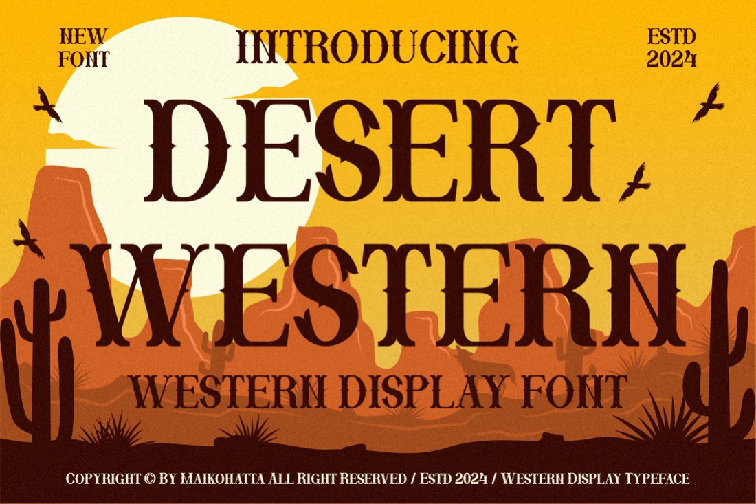 Шрифт Desert Western