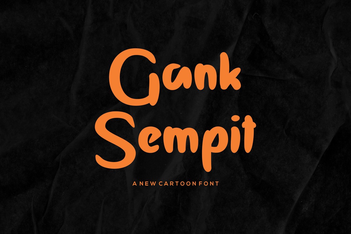 Шрифт Gank Sempit