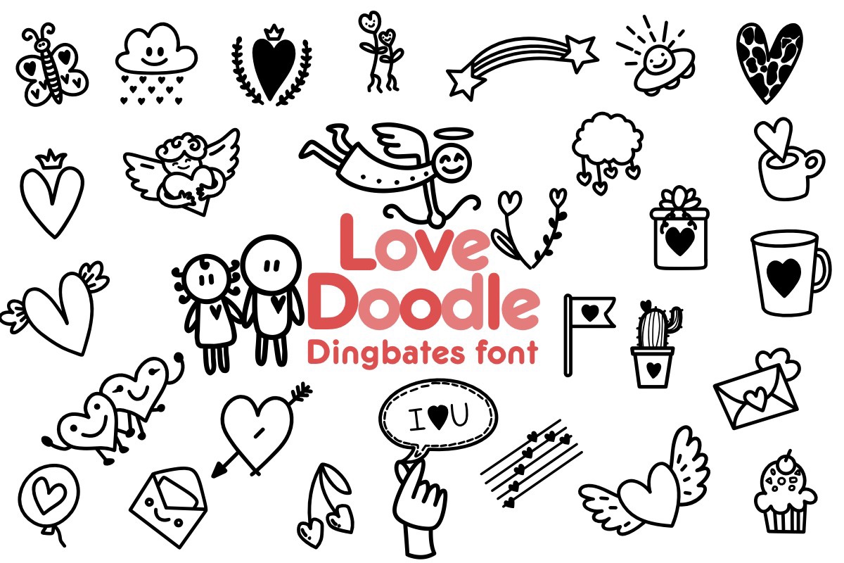 Шрифт Love Doodle