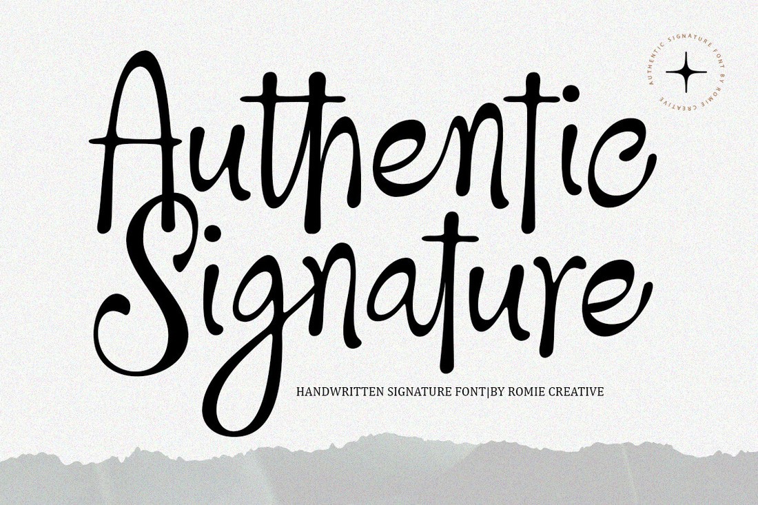 Шрифт Authentic Signature