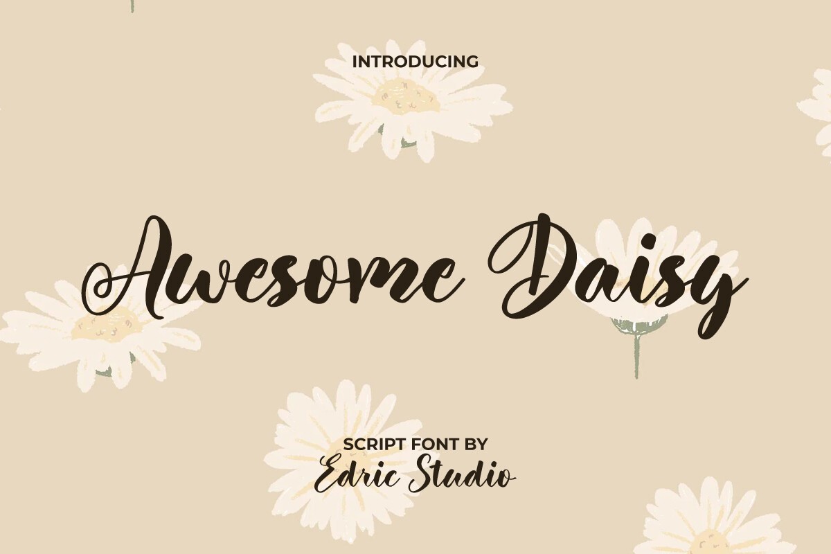 Шрифт Awesome Daisy