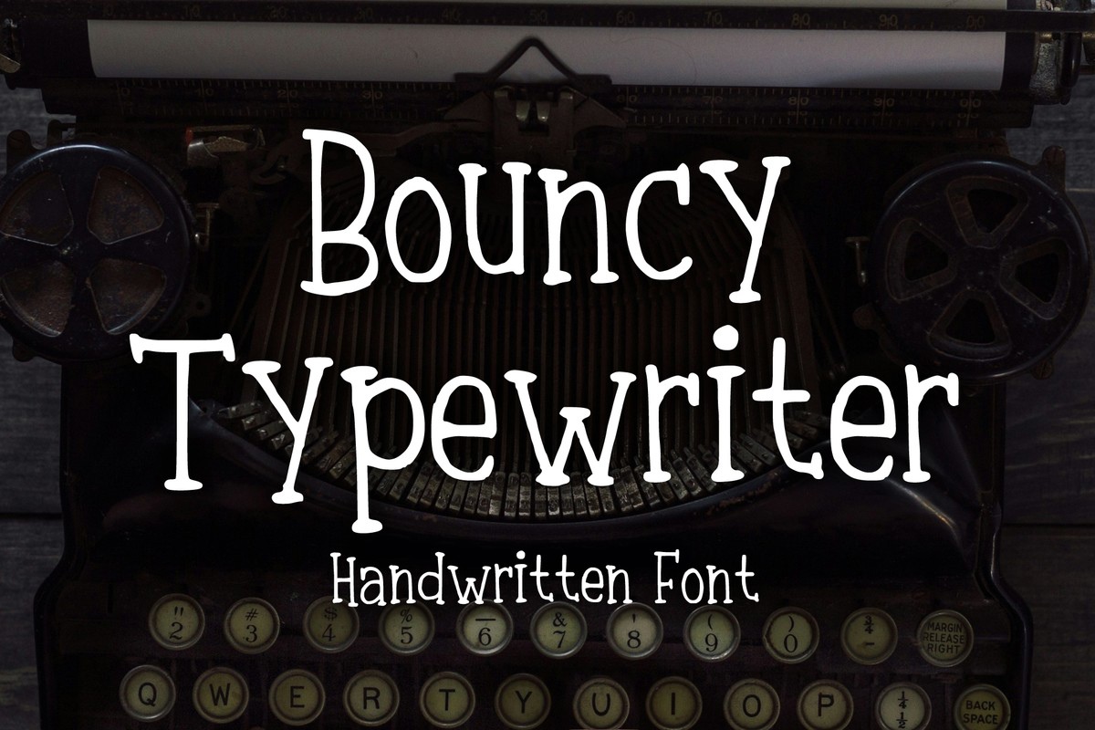 Шрифт Bouncy Typewriter