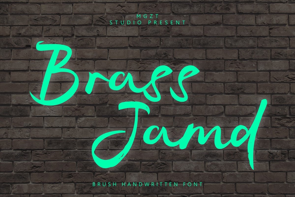 Шрифт Brass Jamd