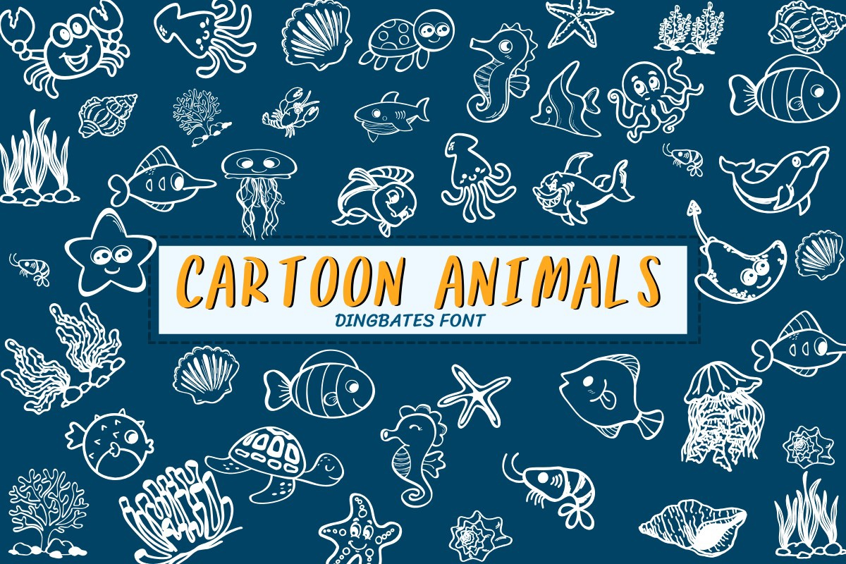 Шрифт Cartoon Animals