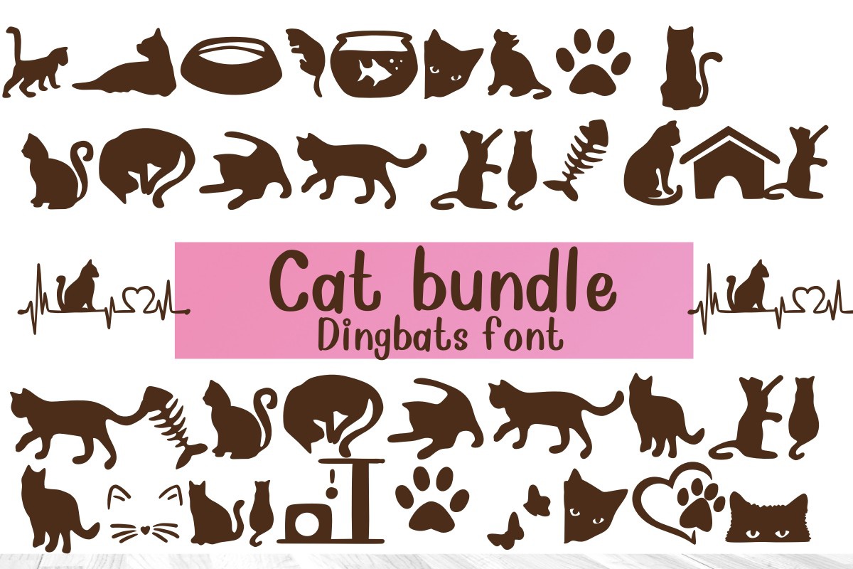Шрифт Cat Bundle