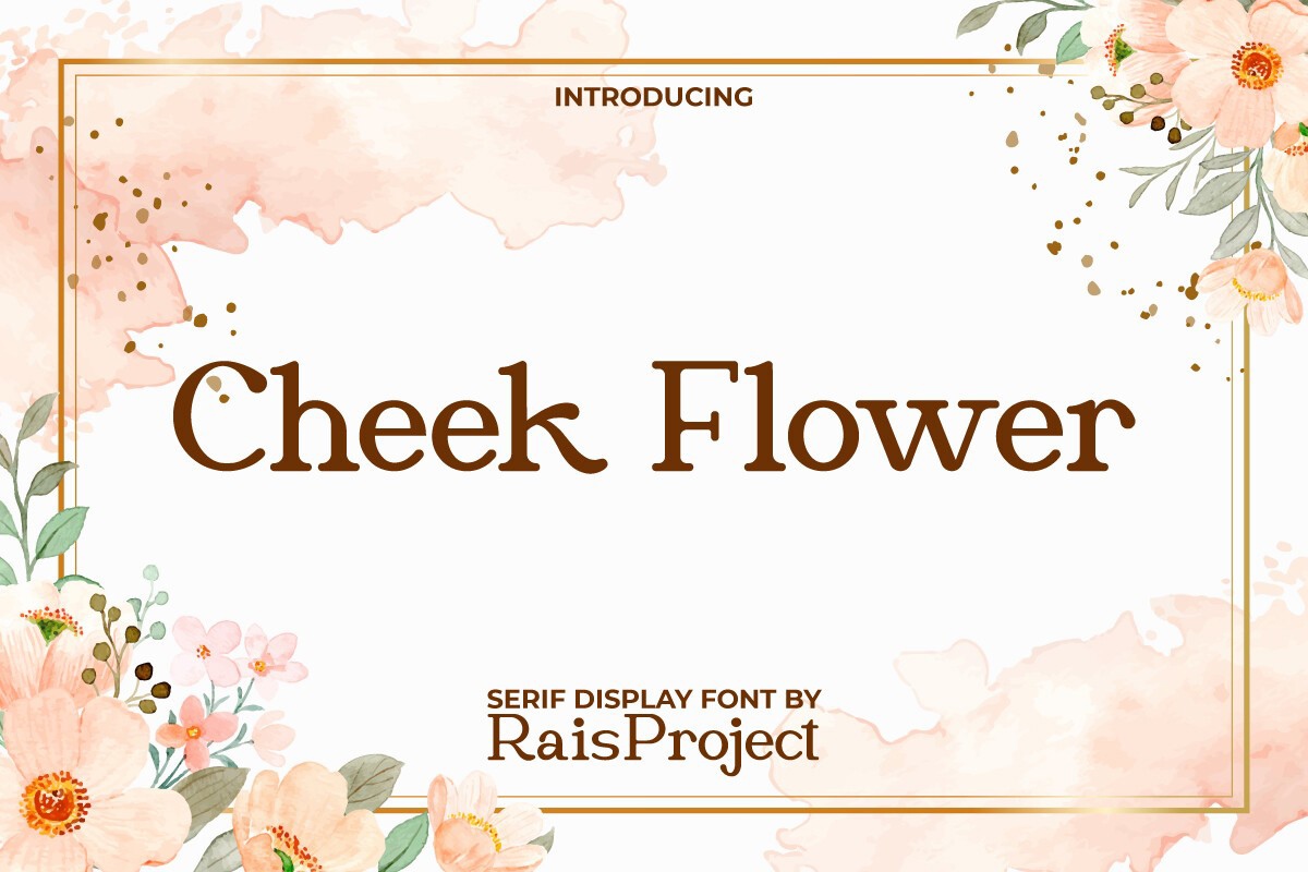 Шрифт Cheek Flower