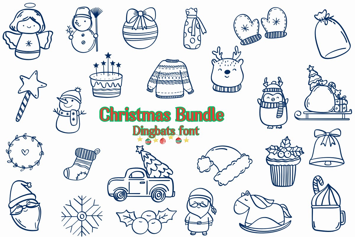 Шрифт Christmas Bundle