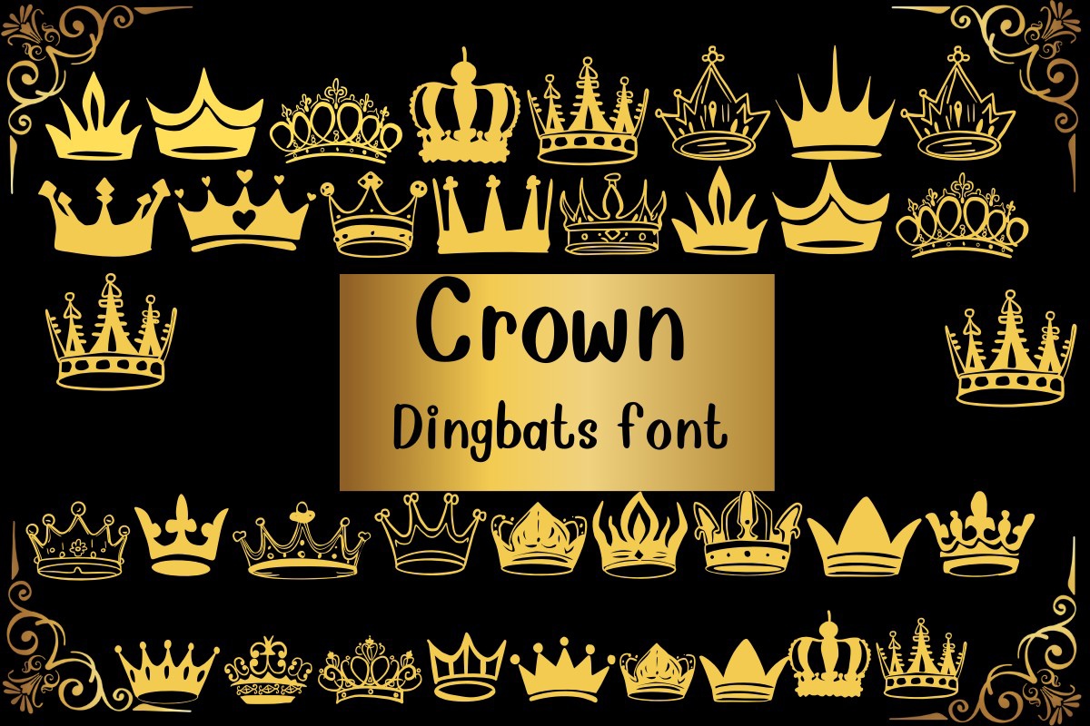 Шрифт Crown