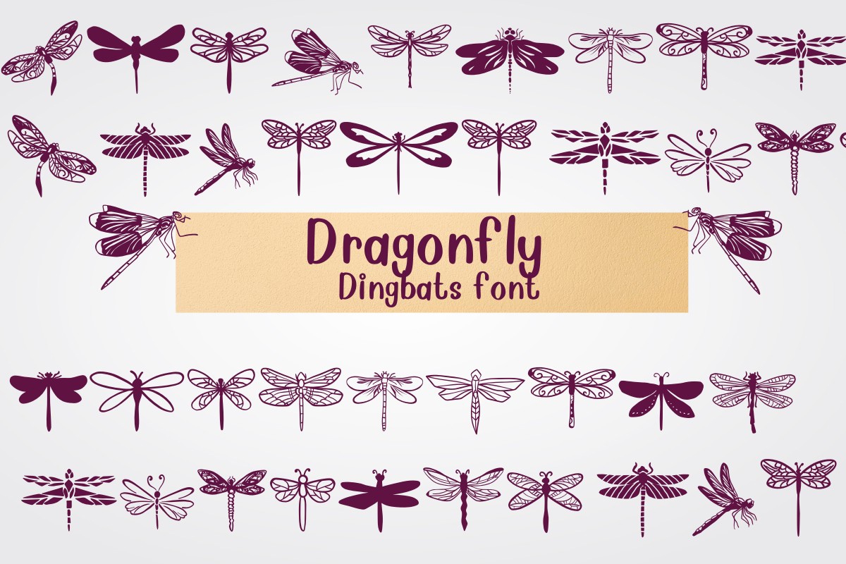 Шрифт Dragonfly