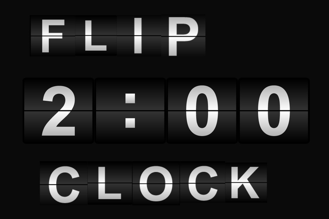 Шрифт Flip Clock