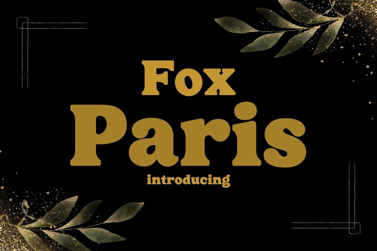 Шрифт Fox Paris