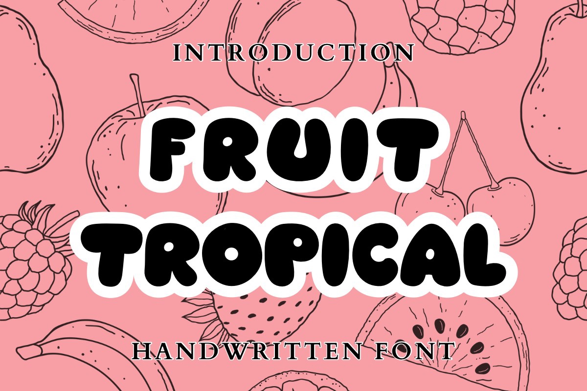 Шрифт Fruit Tropical