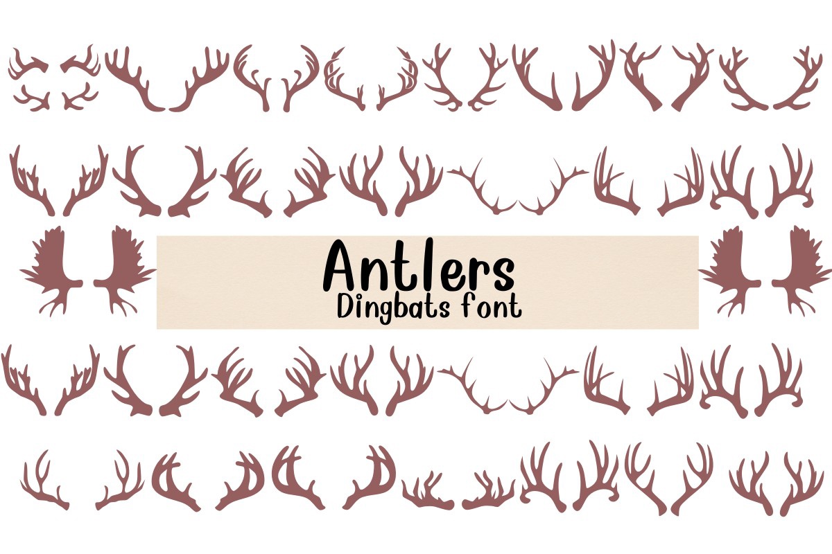 Шрифт Antlers