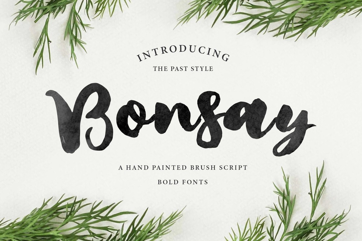 Шрифт Bonsay Brush