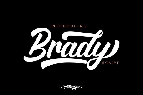 Шрифт Brady