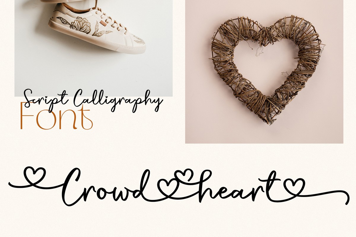 Шрифт Crowd Heart Script